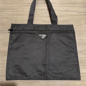 PRADA Tessuto Black Nylon Tote Bag